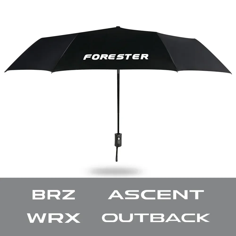 For Subaru Forester Ascent Legacy Outback XV WRX BRZ STi Fully Automatic Compact Folding UV Rresistant Umbrella Auto Accessories