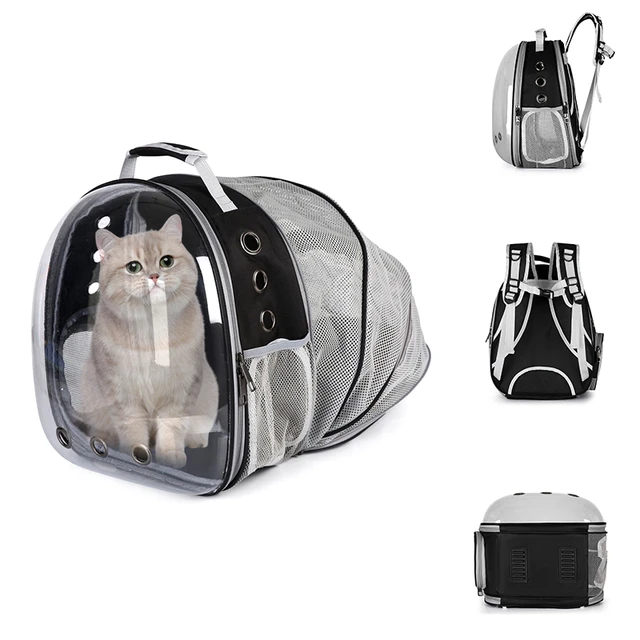 Dropship Cat Backpack Carrier Bubble Bag; Small Dog Backpack