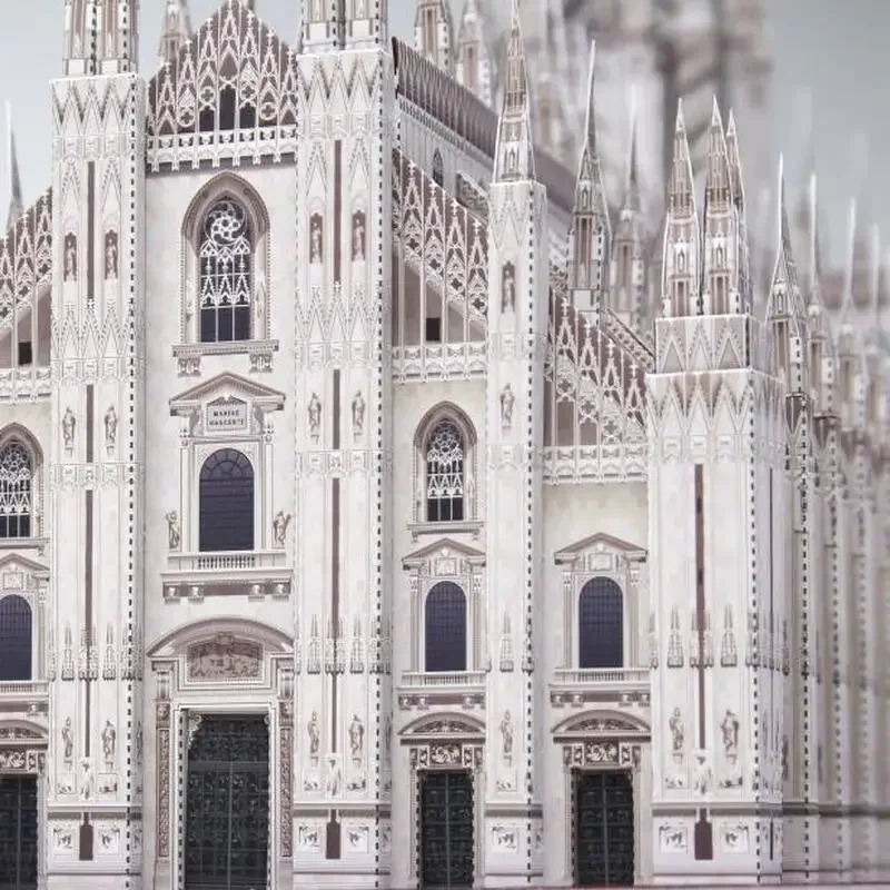 Milan Cathedral Italy World Classic Architecture Building 3D Paper Model