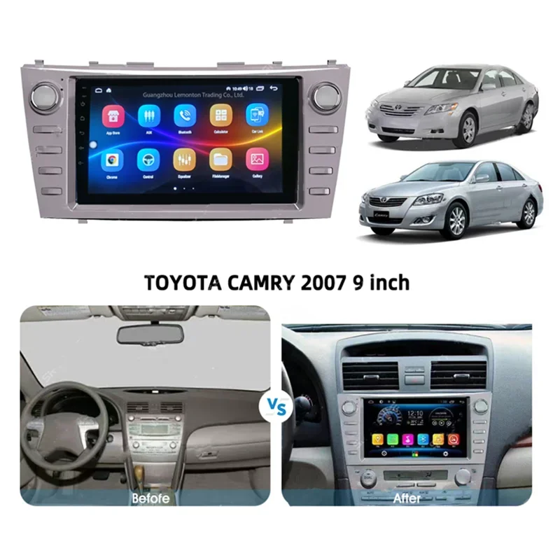 

Автомобильная рамка Fascia Adapter Android радио приборная, комплект панелей для Toyota Camry 7 Daihatsu Altis Solara
