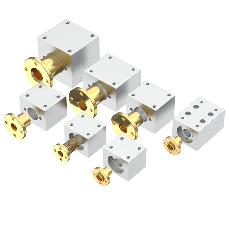 T8 T10 T12 Lead Screw Flange Nut Housing Mount Bracket Conversion Seat for DIY 3D Printers Engraving Machine Accessories