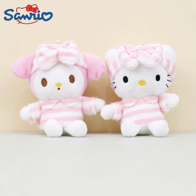 

Sanrio Kuromi My Melody Anime Stuffed Toys Kawaii Hello Kitty Plush Keychain Cute Cinnamoroll Bags Pendant Keyring Children Gift