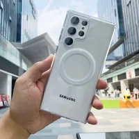 Original For Magsafe Magnetic Case for Samsung Galaxy S26 S25 S24 S21 FE S22 S23 Ultra Plus Wireless Charging Shockproof Cover - Image 4
