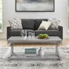 Unique 47.8" Coffee Tables for Living Room Square Wood Coffee Table with Storage, Sofa Table Home Office, Farmhouse Apartment Di 6