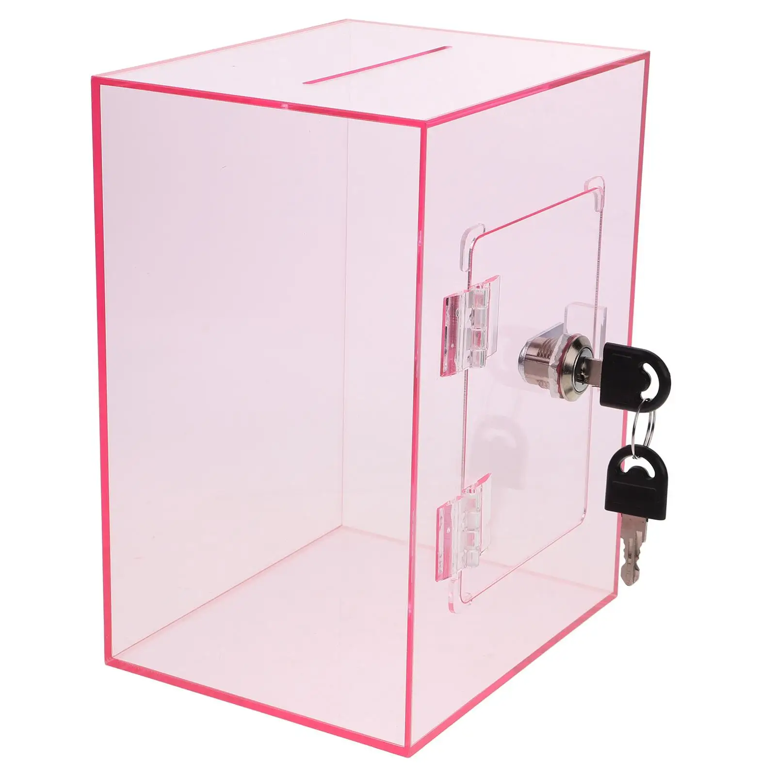 Pumping Tip Box Clear Window Mailbox Letter Post Container Donation Boxes for Fundraising 3