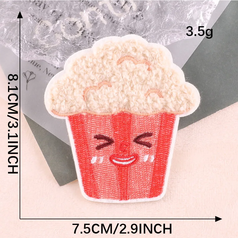 Nette Cartoon Brot Chips Patches Für Kleidung Kinder Selbst-klebe Applikation Handtuch Gestickte Stoff Patch DIY Telefon Fall Sweing – Detail 10
