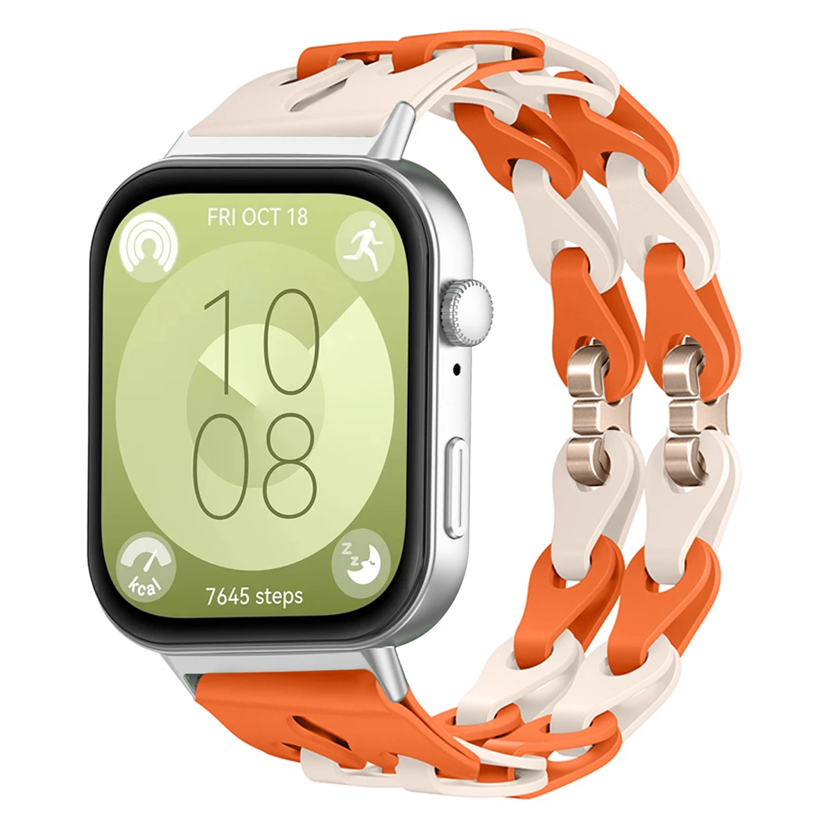 Elegant Chain Silicone Strap - Adjustable Wristband Bracelet Replacement Accessories
