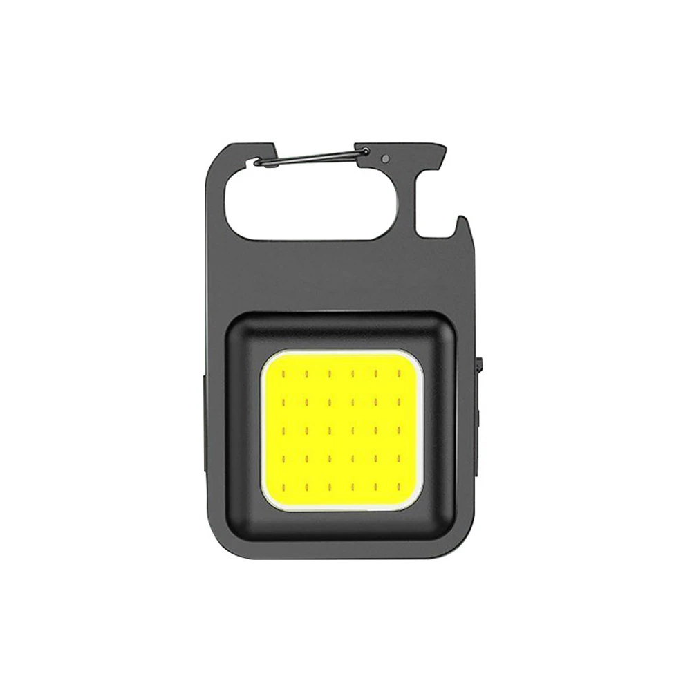 Mini LED Flashlight Cob Keychain 500 Lumens Multifunctional Outdoor Work Lamp