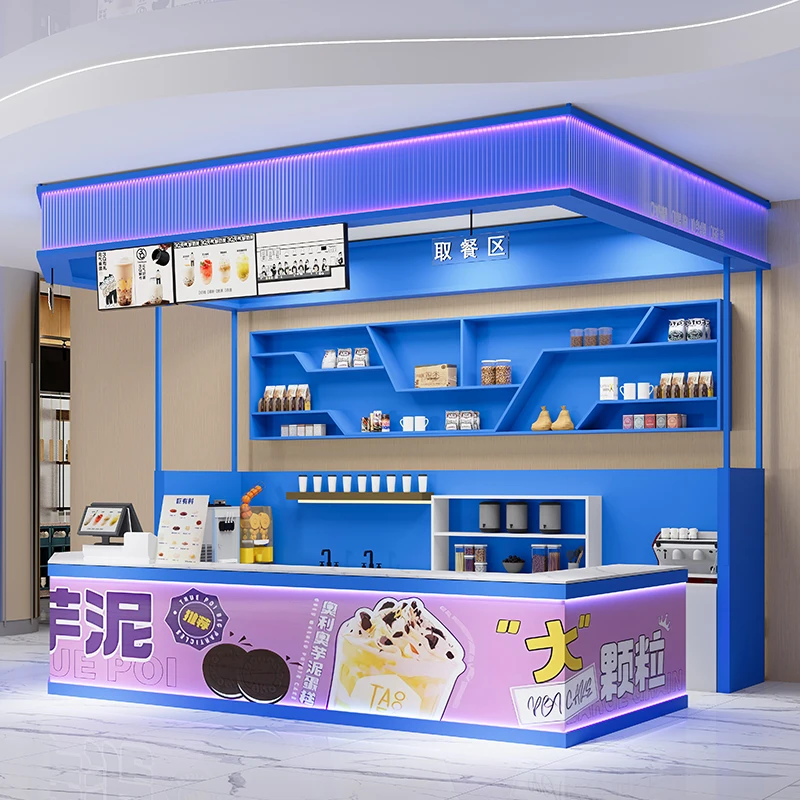 Cashier Counter Milk Tea Shop Bar Counter Coffee Shop Bar Cashier Beverage Reception Desk