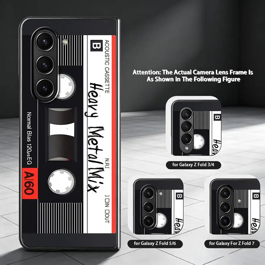 Red Line Cassette Design Back Phone Cover