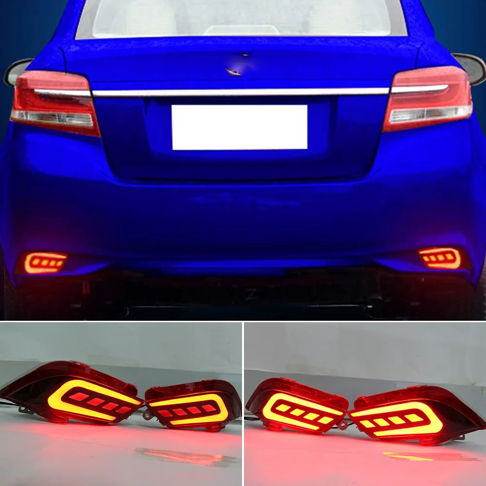 

For Toyota Vios LED 17-19 years, with light guide, rear bumper lights, brakes, fog lights, surround lights, and tail l