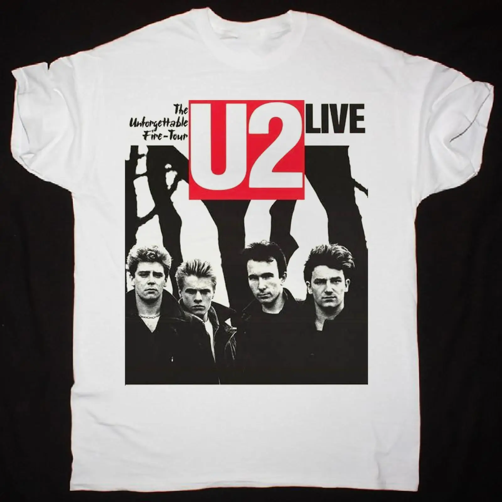 Редкий U2 незабываемый пожарный тур, размеры от S до 5XL, фанаты TM698, длинные или Короткие рукава