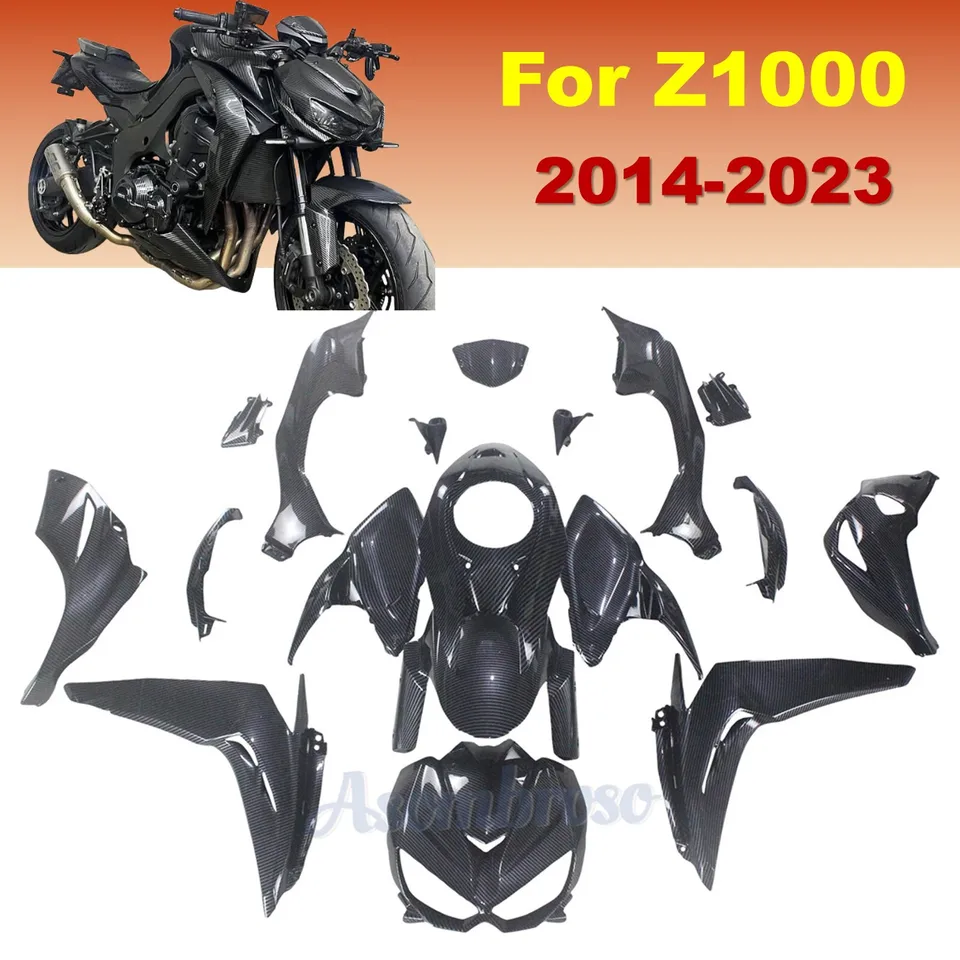Full set Carbon Fiber Fairing Kit For Kawasaki Z1000R 2014-2017