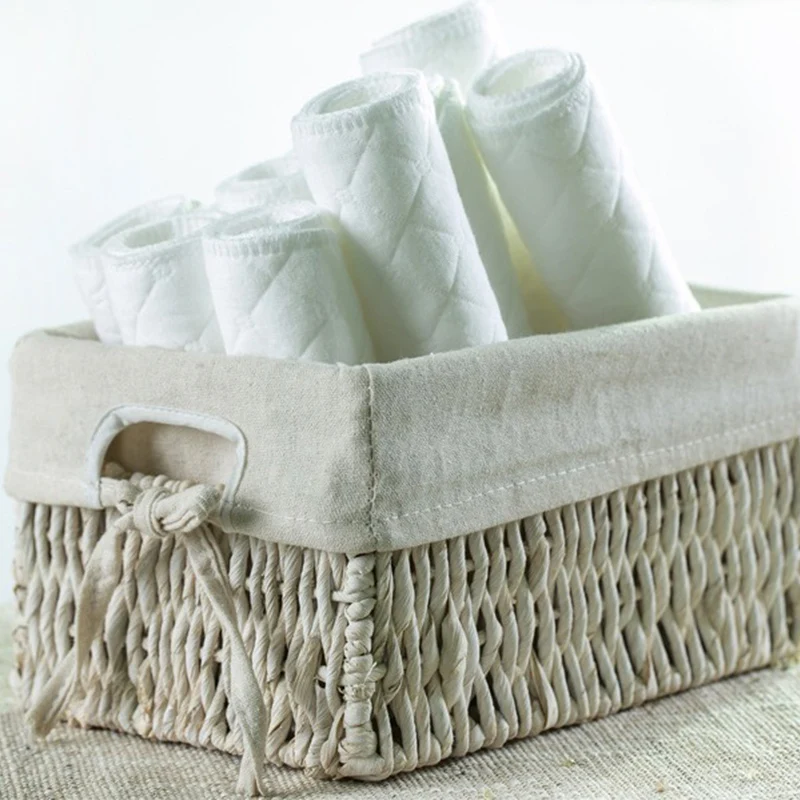 6/8/10 Pcs Baby Nappies Reusable Baby Infant Newborn Cloth Diaper Nappy Liners Insert 3 Layers Cotton cloth diapers cloth diaper insert cloth diaper liners