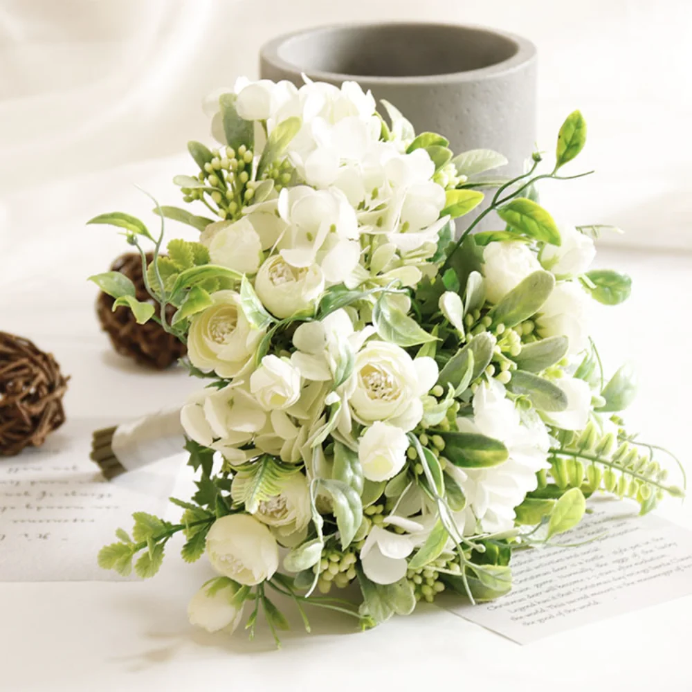 

Классические красочные свадебные Квесты для невесты, Осенний пион, кукушка, Рождественская комната, искусственная Шелковая Роза, декор brautstraube