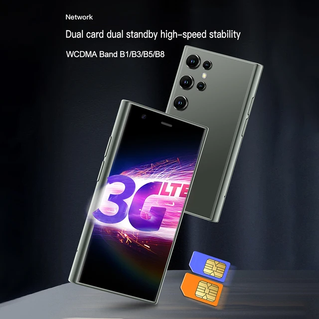 SOYES S23 Pro 3.0 "Android8.1 Mini Smartphone 2GB RAM 16GB ROM double SIM veille 1000mAh 3G réseau téléphone portable Compact 2