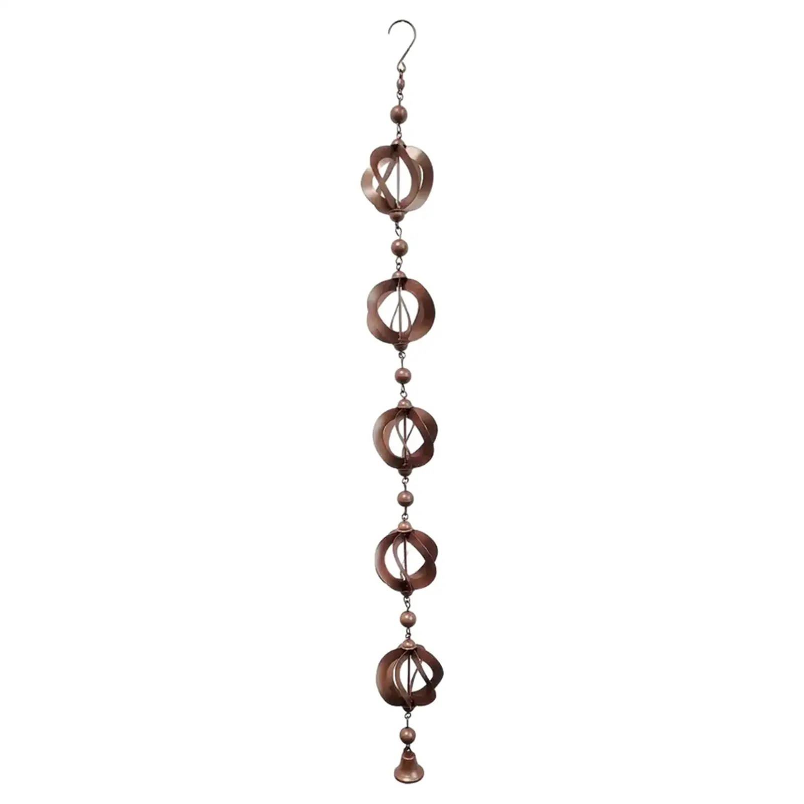 Rain Chains for Gutters Outdoor Hanging Rain Collector Cups Drainage 112cm Length Display Gazebos Awnings Backyard Roofs