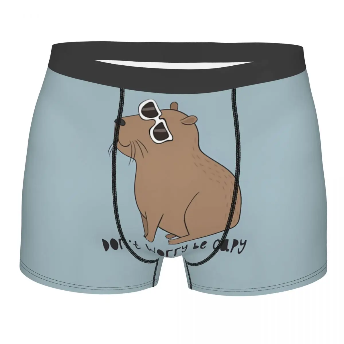 

Be Capy Awesome Man's Boxer Briefs Underpants Capybara Highly Breathable Top Quality Sexy Shorts Gift Idea