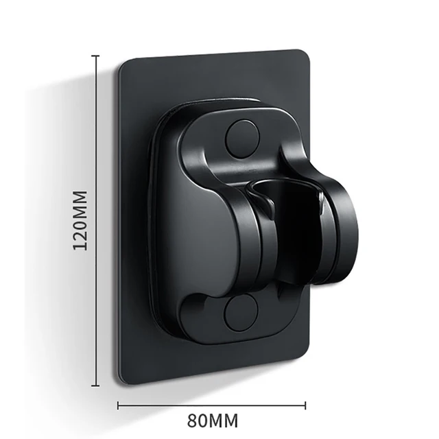 ที่ยึดฝักบัวอเนกประสงค์ 1 ชิ้น กาวเหนียวแน่น กันน้ำ ปรับระดับได้ ฐานรองรับฝักบัวห้องน้ำ 2