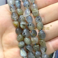 Perles d'Espacement Irrégulières en Labrumen Naturel, Accessoires pour Bijoux, Boucles d'Oreilles, Bracelets, Breloques, 8-10mm 3