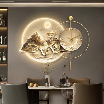 Kids Room Design Wall Clock Minimalist Nordic Luxury Vintage Digit Wall Clock Fashion Unusual Silent Metal Horloge Home Decor