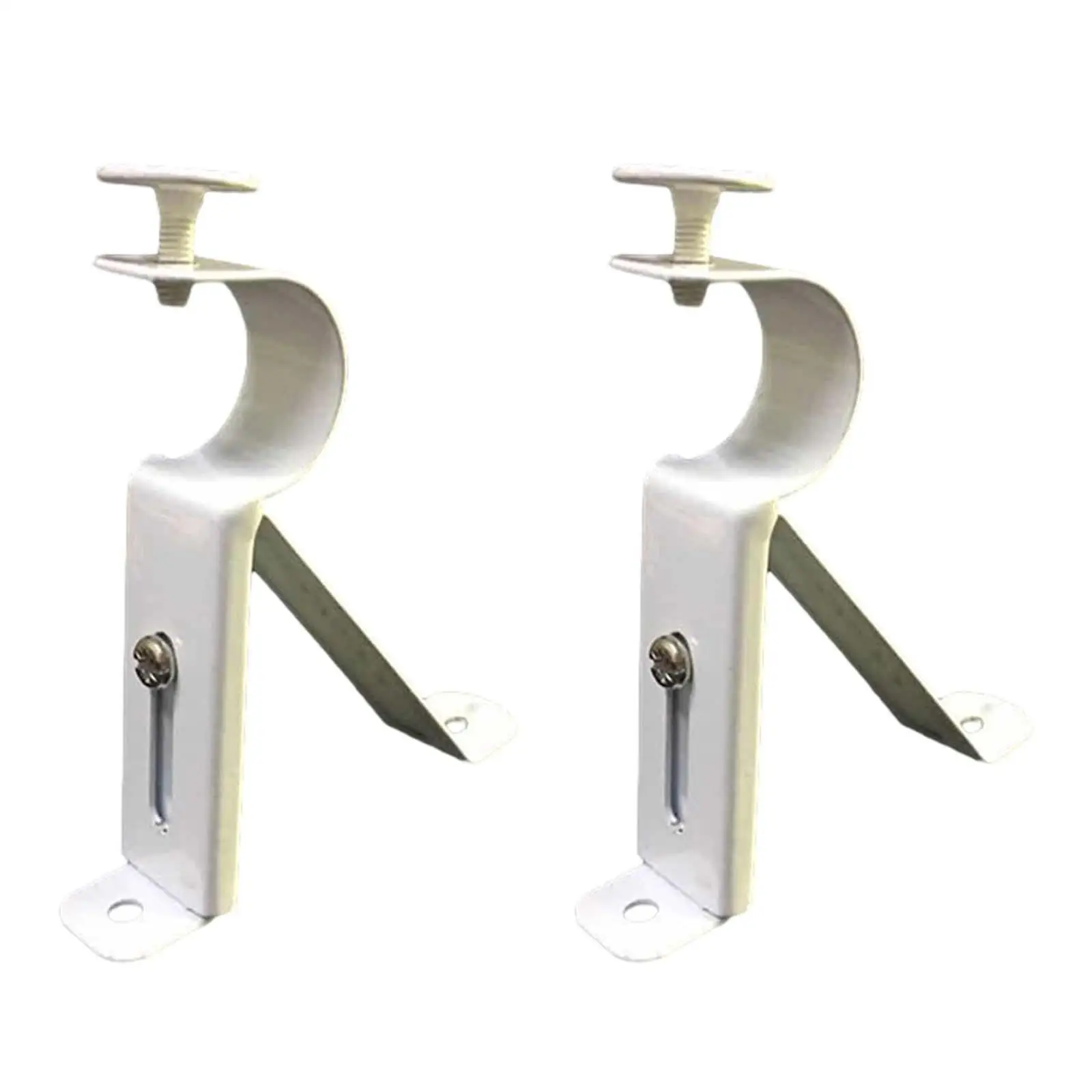 Heavy Duty Curtain Rod Brackets 4-Pack - Adjustable Holders For 1 Inch Rods - View #10