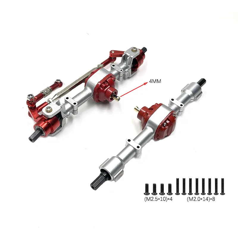 Kit De Ejes Diferenciales Delantero Y Trasero De Metal Para WLtoys 12428 1/12 – Mejora De Tracción Y Control