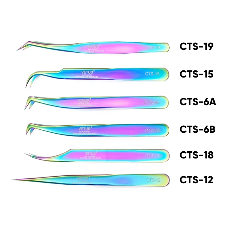 VETUS Eyelash Tweezers 1 Pc
