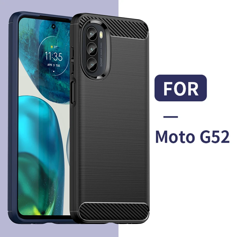 Per Motorola Moto G52 custodia Motorola Moto G22 G52 Cover antiurto in  Silicone morbido TPU Cover posteriore per Motorola Moto G52 - AliExpress