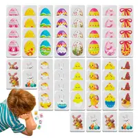 Mahjong Game Cute Designs Interactive Travel Mahjong Set 24mm Adults Board Games Mahjong Tile Game with 65 Tiles for Birthdays 2