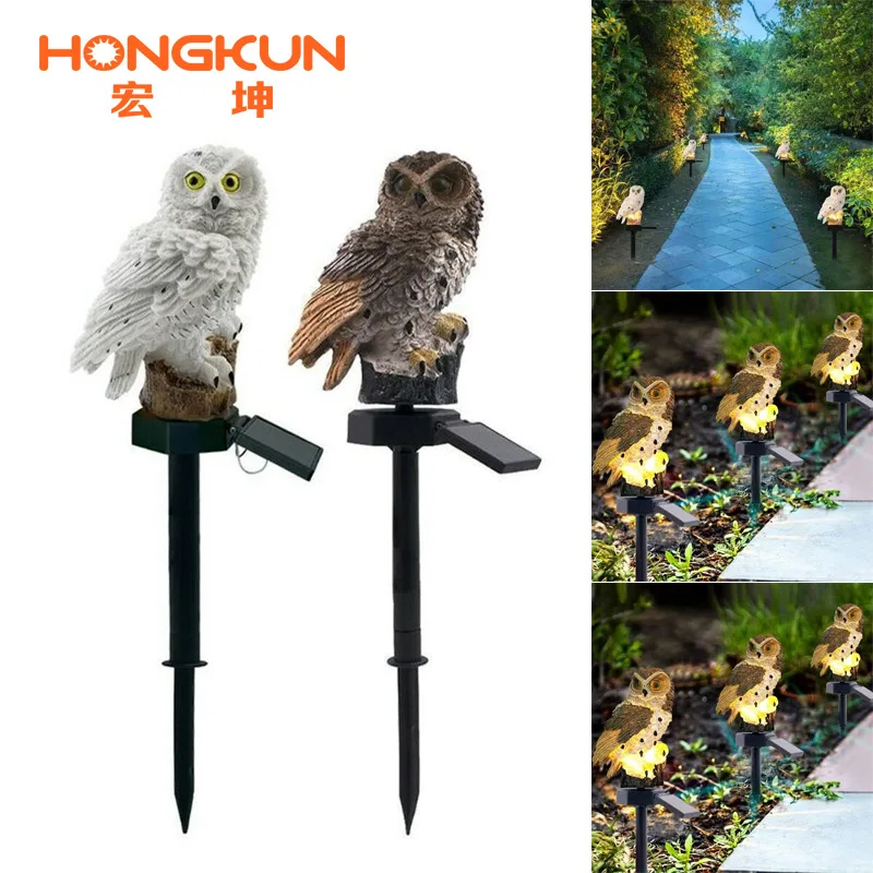 

Solar Owl Garden Light Outdoor LED Lawn Lamp for Garden Decoration Waterproof Christmas Lights Outdoor Solar Lamp Post