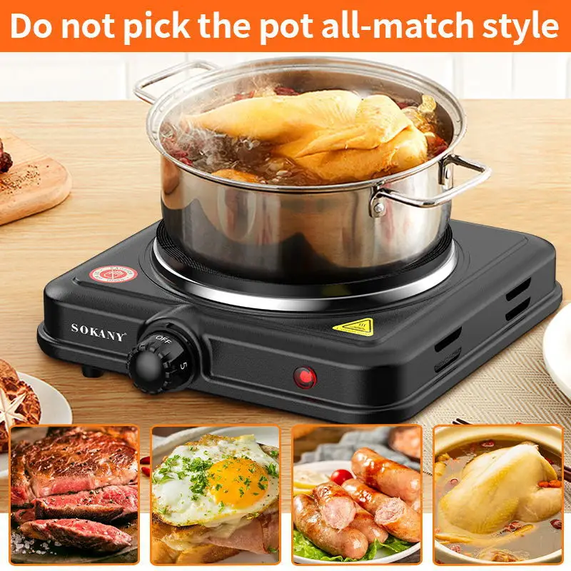 fogao eletrico multifuncional 1000w temperatura ajustavel unico pote casa cozinha 01