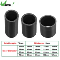 High-Performance 25-127mm Silicone Coupler Pipe - Turbo Intake - Black
