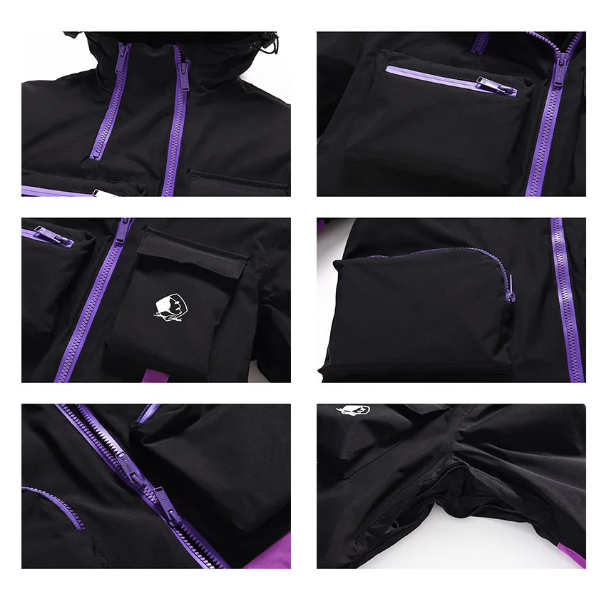Outdoor Sports Ski Suit For Children Windproof Waterproof Winter Snow Jackets+Pants Set Boys And Girls Snowboarding Warm Suit