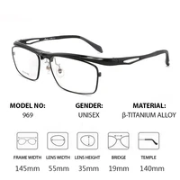 Очки HDCRAFTER мужские 180° °   Откидная оправа для очков для чтения по рецепту из титанового сплава, оптические очки с рецептами, женские очки — изображение 4