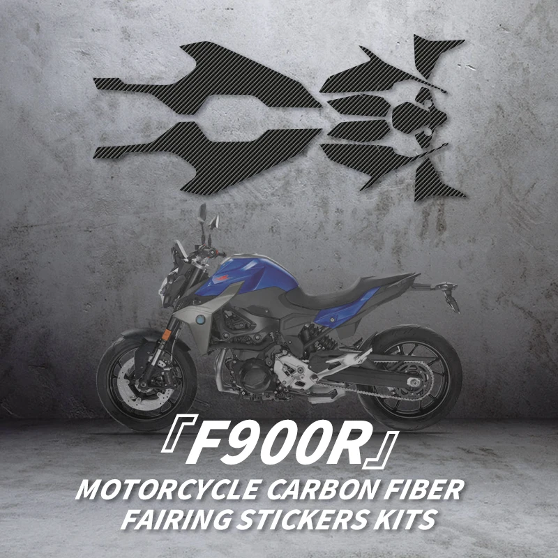 For BMW F900R Motorcycle Accessories Decoration Protective Decal Pasted On Bike Carbon Fiber Fairing Stickers Kits Bike Plastic chinese style cartoon plastic character kawaii card desktop decoration student stationery gifts heaven tian guan ci fu xie lian
