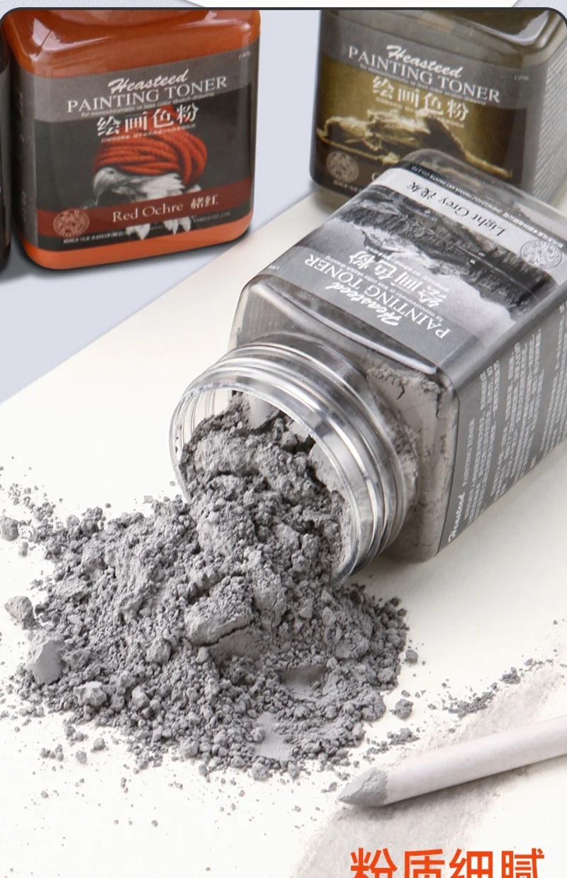 Heasteed Drawing Toner Art Sketching Toner Sketching Wet & Dry Charcoal Pencil Graphite Charcoal Black Graffiti Art Supplies 5
