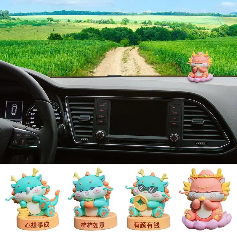 

Chinese Dragon Figurine Ornaments Feng Shui Dragon Statue 2024 Year Of The Dragon Car Dashboard Ornament Home Feng Shui Decor