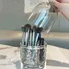 Light Luxury Makeup Brush Clear Storage Box Home Bedroom Dustproof with Cover Lipstick Perfume Makeup Brush Clutter Organizer 2