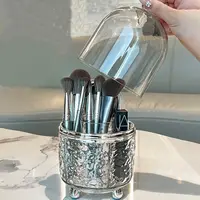 Light Luxury Makeup Brush Clear Storage Box Home Bedroom Dustproof with Cover Lipstick Perfume Makeup Brush Clutter Organizer 2