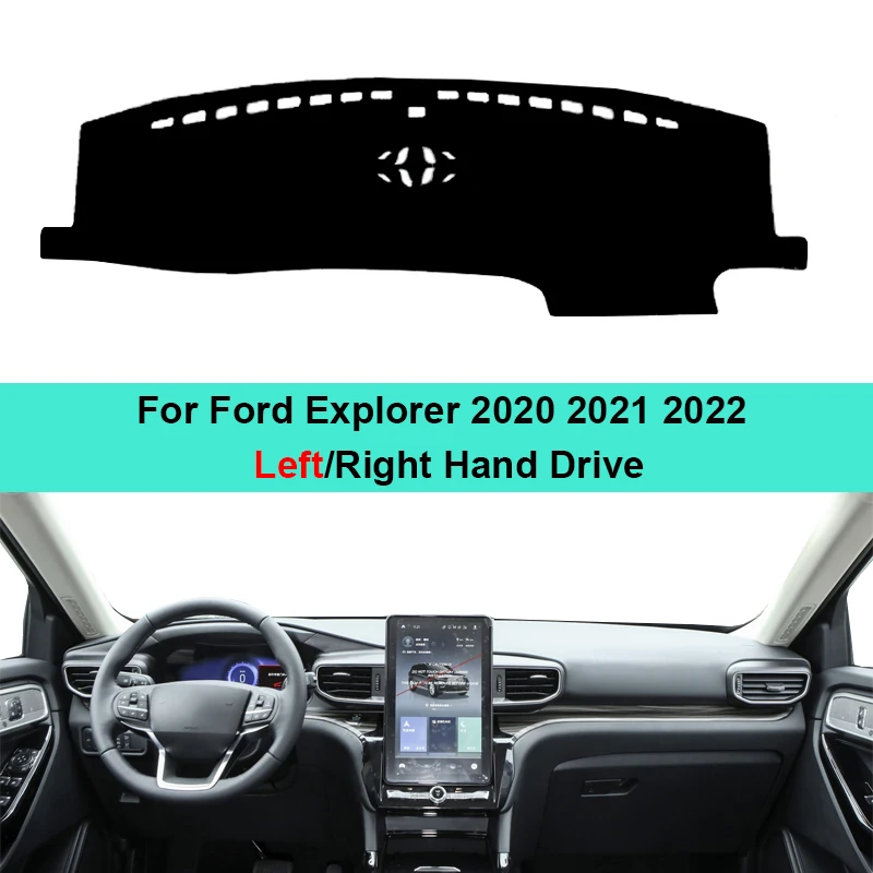 

Car Dashboard Cover Dashmat for Ford Explorer 2020 2021 2022 Carpet Dashboard Pad Sun Anti-UV Cushion Accessories