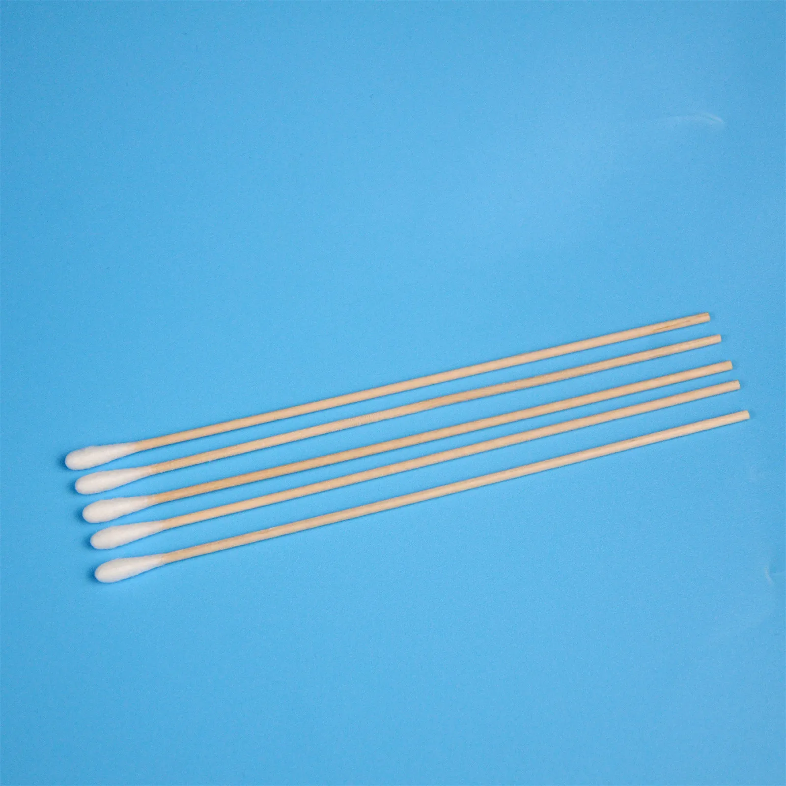 200 pcs Long Wood Cotton Swab Eyelash Extension Tools Medical Ear Care Cleaning Wood Sticks Cosmetic Cotton Swab Cotton Buds Tip 5