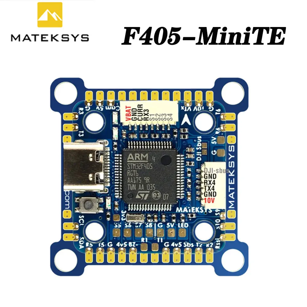 

MATEK F405-MiniTE OSD Baro Blackbox F405 Flight Controller ArduPilot INAV BetaFlight 20X20mm 30X30mm for Airplane FPV Drone