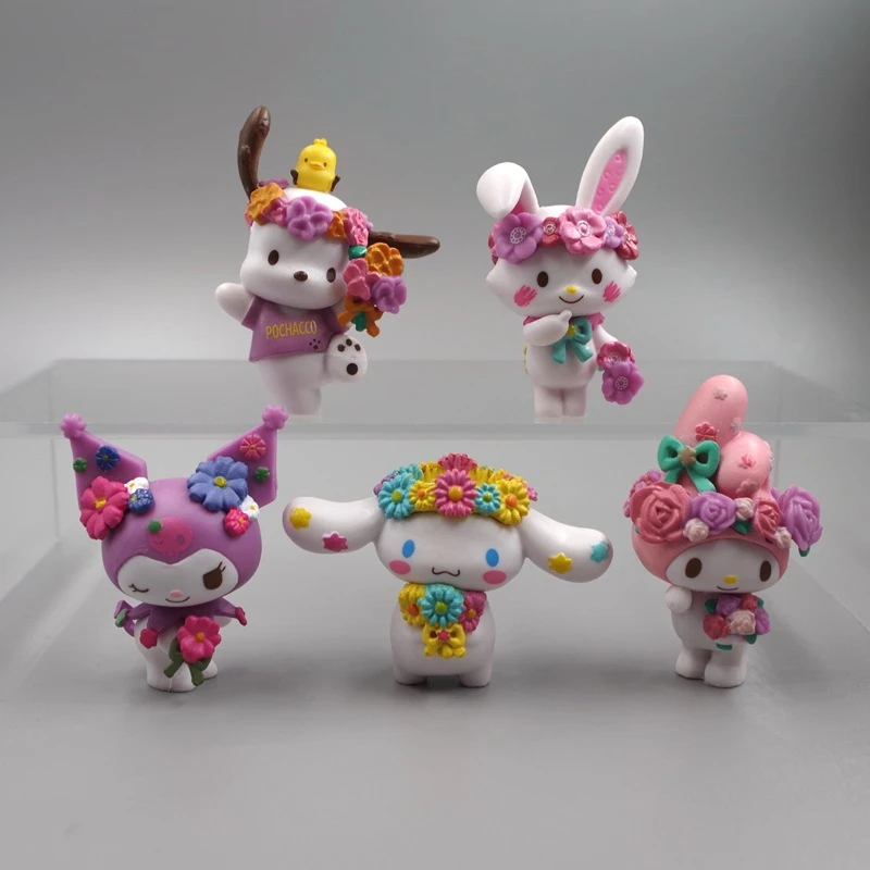 Melody modelo dos desenhos animados anime figura kawaii boneca guirlandas  dia da páscoa ornamentos decorativos presentes para o festival de férias  brinquedos sanrio| | - AliExpress