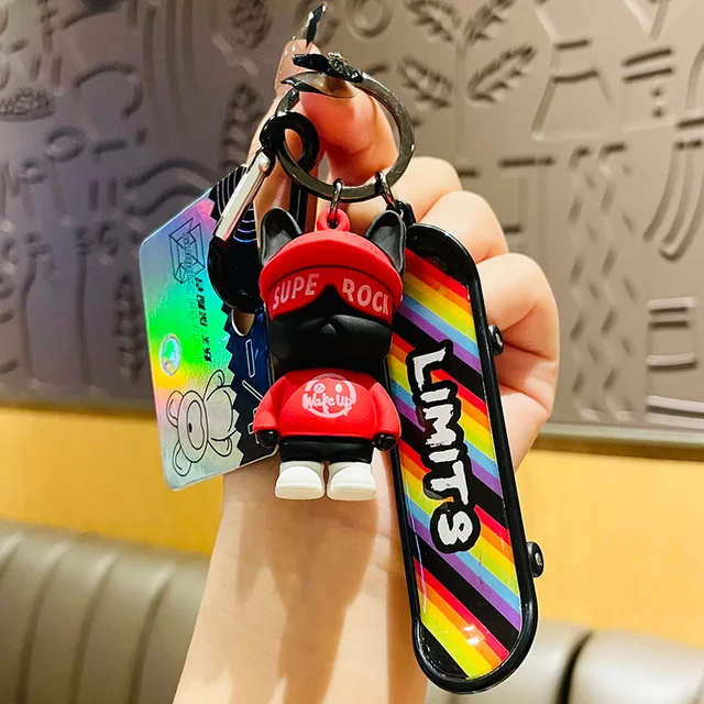 귀여운 번개 곰 키 체인, 귀여운 만화 곰 인형 펜던트, 할인가격과 정상가격, 전체 호환 가능한 수지 재료, 동물 패턴과 귀여운 작풍으로 디자인된 키 체인