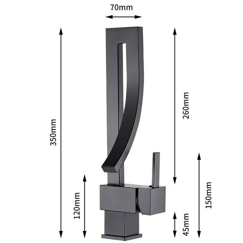 Brass Bathroom Square Basin Faucet Sink Mixer Tap Deck Mounted Hot And Cold Sink Mixer Tap Faucet Basin Faucet