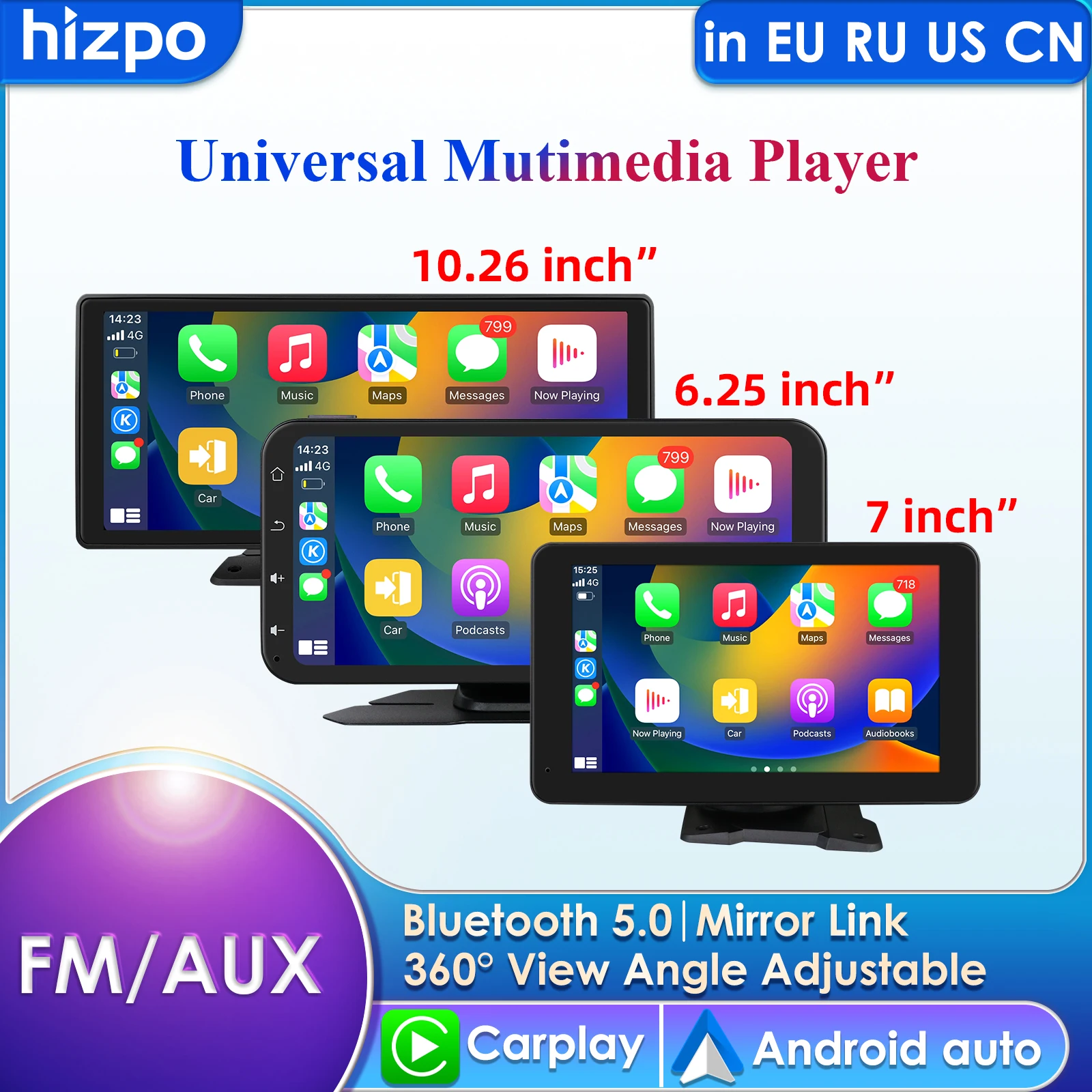 1026-''universale-360-°-girevole-schermo-regolabile-autoradio-lettore-video-multimediale-carplay-android-auto-usb-aux-della-fotocamera-posteriore