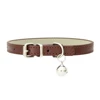 Pu Leather Japanese Bell Cat Collar High Quality Soft Leather Pet Traction Skin Friendly Puppy Collars Outdoor Kitten Supplies 4