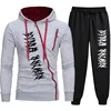 Mens Tracksuit Zipper Hoodies+Sweatpants 2-Piece Set Autumn Winter Male Daily Casual Sports Jackets Jogging Suit Tops Or Pants 4