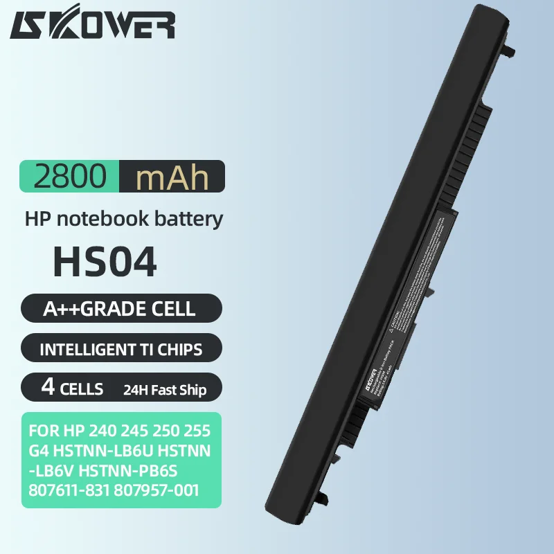 Batteria Per Laptop Hs04 Per Batterie Hp 240 245 250 255 G4 Hstnn-Lb6U Hstnn-Lb6V Hstnn-Pb6S 807611-831 807957-001 Hs03 Hs04